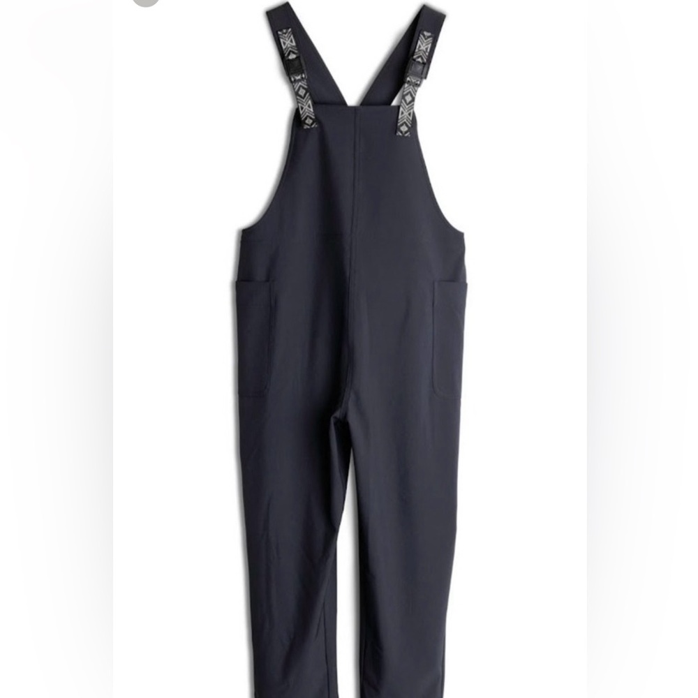 Kavu Black Overalls with Geo-Patterned Straps